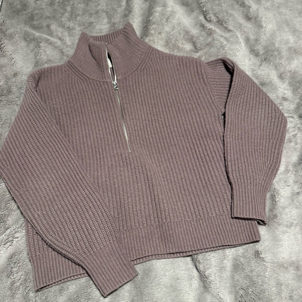 Everlane Merino Wool Half Zip Sweater
